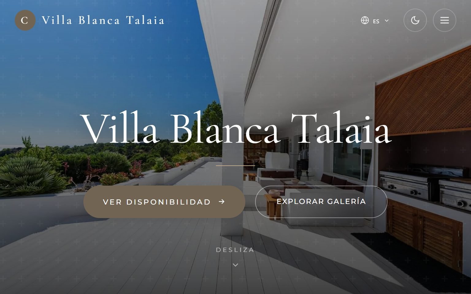 Web de Villa Blanca Talaia