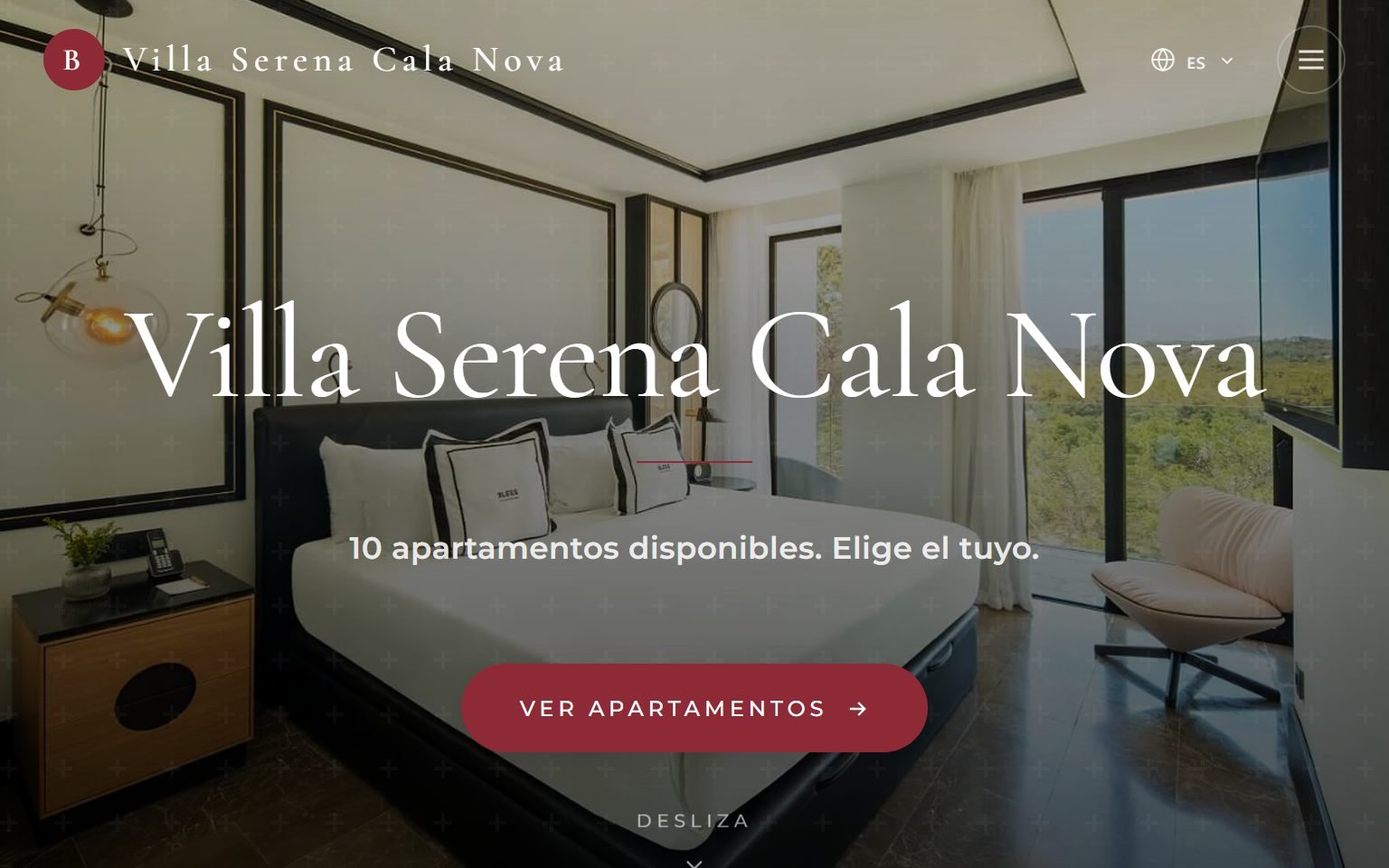 Web de Villa Serena Cala Nova